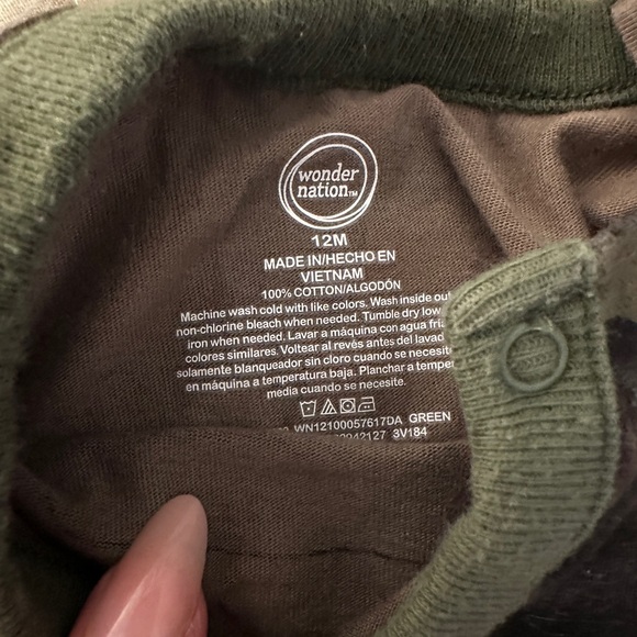 Kids Dinosaur and Camouflage Print onesie shorts - Picture 5 of 9